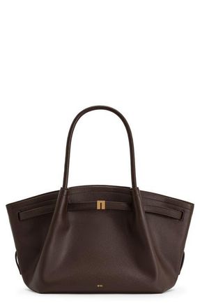 JW PEI Medium Hana Faux Leather Tote in Dark Brown at Nordstrom