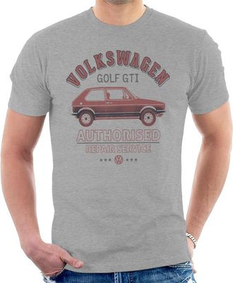 Volkswagen Red Golf GTI Repairs Mens T-Shirt