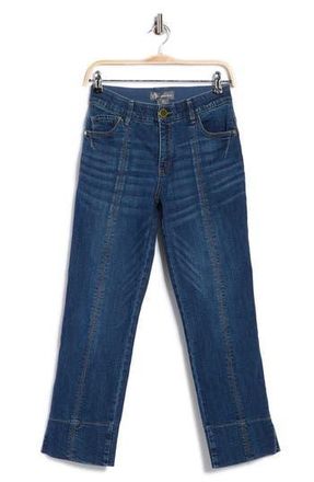 Democracy Front Seam Kick Flare Jeans in Blue at Nordstrom Rack, Size 16