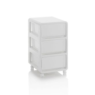 TFT Home Furniture Cajonera HILLE con ruedas, blanca