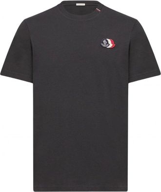 Moncler STRIPE LOGO T SHIRT Size: L, colour: NAVY