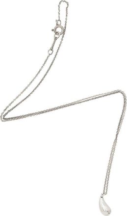 Tiffany & Co. Silver Elsa Peretti Teardrop 12Mm Necklace (Authentic Pre-Loved)
