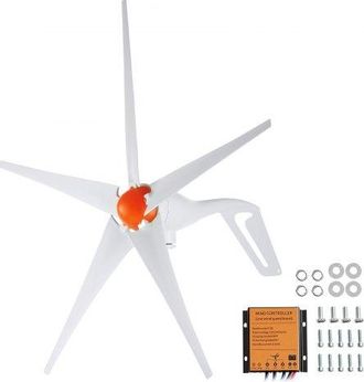 OEM Kit De Generador De Turbina E&oacute;lica 500 W 12 V 5 Palas Controlador Mppt Direcci&oacute;n Del Viento Ajustable Velocidad De Arranque Del Viento 2,5 M/s Para Ho