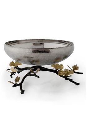 Michael Aram Ginkgo Footed Bowl in Silver at Nordstrom