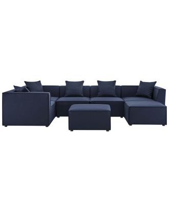 ModWay Saybrook Outdoor Patio Upholstered 7-Piece Sectional Sofa