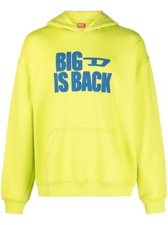 Diesel Katoenen hoodie - Groen