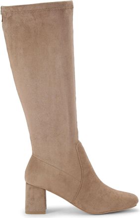 Carvela Womens Corsano Knee Boots - Taupe Fabric - Size UK 8