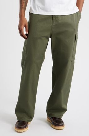 Carhartt Work in Progress Brady Cotton Twill Cargo Pants in Leaf (Rinsed) at Nordstrom, Size Xx-Large