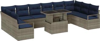 vidaXL Conjunto De Sof&aacute; De Jard&iacute;n 11 Uds. 10-n&uacute;mero De Plazas Vidaxl
