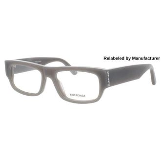 Balenciaga Mens Grey Rectangular Eyeglass Frames BB0304O00353R