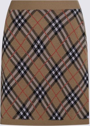 Burberry Skirts Sand Ip Check-Donna