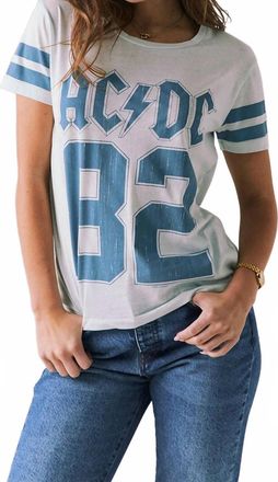 Chaser Womens Acdc 1982 Tour Top In Blue