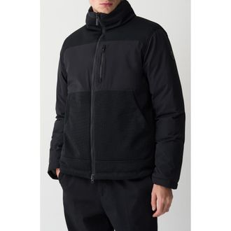 Colmar Mixed Media Waterproof Down Jacket in Black-Vulcan at Nordstrom Rack, Size 42 Us / 52 Eu