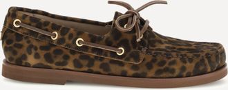 Gianvito Rossi Mocassini da barca leopardati Woman 36