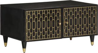 vidaXL Mesa De Centro De Madera Maciza De Mango 80x50x40 Cm Vidaxl