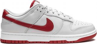 Nike Mens Dunk Low Sneakers In Vast Grey Varsity Red