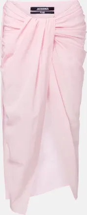 Jacquemus Par&eacute;o draped beach cover-up