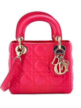 Dior Lady Dior Bag Cannage Quilt Lambskin Mini satchel - Rosa