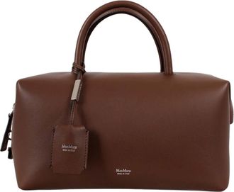Max Mara Medium Holdall Handtas - Dames - Handtassen - Bruin - ONE Size - Leer - Tassen