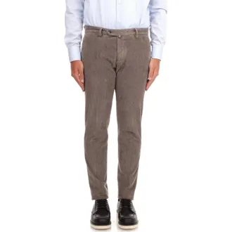 BRIGLIA 1949 Heren, Broeken, Grijs, Maat: 2XL Corduroy