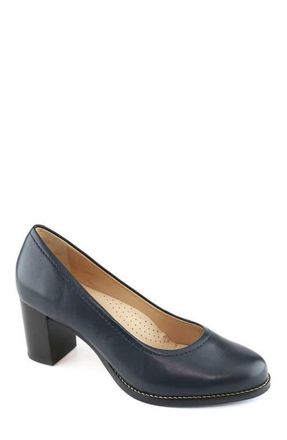 Marc Joseph New York NYC Leather Pump in Navy Napa at Nordstrom, Size 10.5