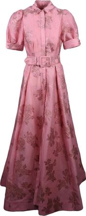 Rebecca Vallance Kleedjes, Dames, Roze, S, Polyester, Abito Chemisiere