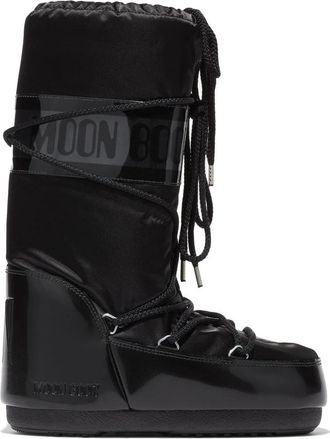 Moon Boot Icon Glance Boot - Dames - Winterlaarzen - Zwart - 35 EU - Leer - Schoenen