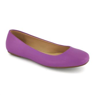 Andrea Womens Casual Comfort Ballerina Shoes In Purple