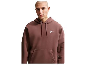 Nike Club Fleece Pullover Hoodie Mens Clothing Tattoo/Tattoo/White : 2XL, Cotton/Polyester