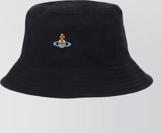 Vivienne Westwood wide brim hat stitch detailing design