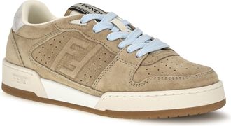 Fendi Womens Match Suede Sneakers Lightecru+whi Mar.sc Sole: Rubber; Outer