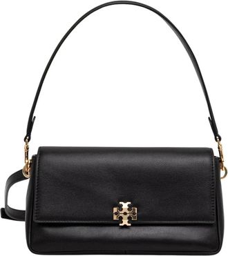 Tory Burch Charlie Small Schoudertas - Dames - Handtassen - Zwart - ONE Size - Leer - Tassen