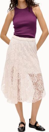 Baum Und Pferdgarten Selmo Midi Skirt In White Sand