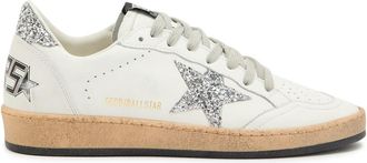 Golden Goose Ball Star Glittered Leather Sneakers - White And Grey - 40 (IT40 / UK7)
