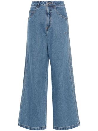 adidas Jeans a gamba ampia - Blu