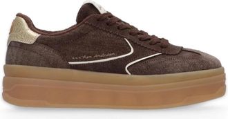 Scotch & Soda Minny Sneakers - Dames - Sneakers - Bruin - 41 EU - Su&egrave;de - Schoenen