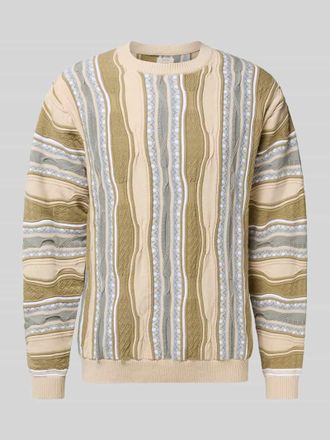 Redefined Rebel Strickpullover mit gerippten Abschl&uuml;ssen Modell TETON in Offwhite, Gr&ouml;&szlig;e L