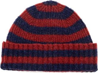 Howlin Hard ribbed-trim beanie hat - men - Lambs Wool - One Size - Blue
