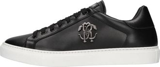 Roberto Cavalli Sneakers - Heren - Sneakers - Zwart - 44 EU - Leer - Schoenen