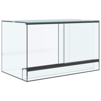 vidaXL Terrario Con Archiviazione Trasparente 50 X 30 X 30 Cm Vetro Vidaxl
