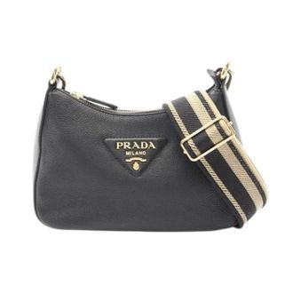 Prada Pre-owned Cross Body Bags, female, Black, Size: ONE SIZE Pre-owned Vintage Crossbody Bag