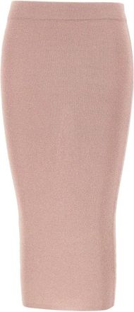 KANGRA Geribde Longuette Rok - Dames - Midirokken - Roze - S - Rokken