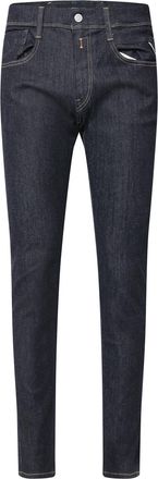 Replay Mens Anbass Slim-Fit Jeans in Blue Cotton - Size 38W/34L