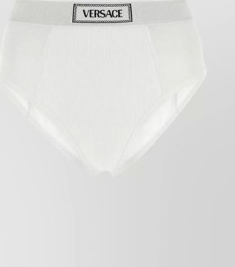 Versace ribbed high-rise briefs
