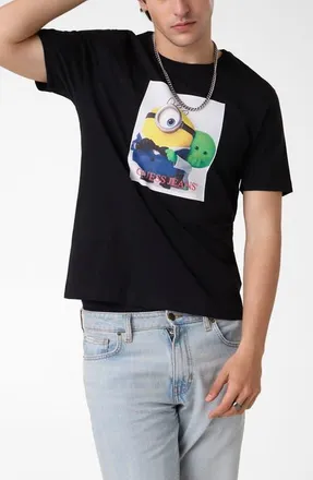 Guess x Minions Photo Cotton Graphic T-Shirt in Jet Black at Nordstrom, Size Xx-Large