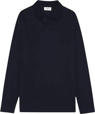 Nn.07 Paul LS Polo - Heren - Polos - Blauw - L - Katoen - Tops