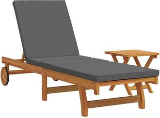 vidaXL Vidaxl - Tumbona 2 Pcs Marr&oacute;n 40 X 40 X 40cm Madera Maciza De Acacia