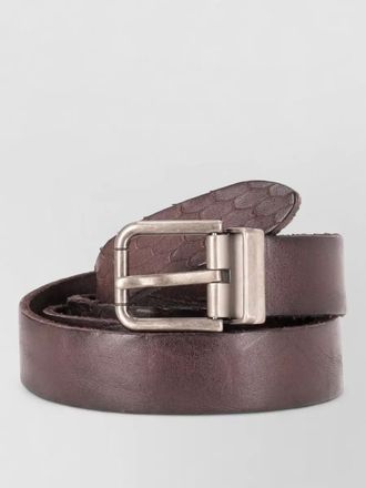 Dolce & Gabbana leather belt adjustable length textured design