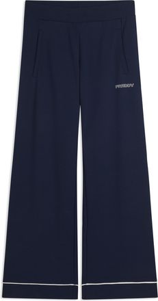 Freddy Pantaloni Sportivi Wide Leg Cropped con tasche interne
