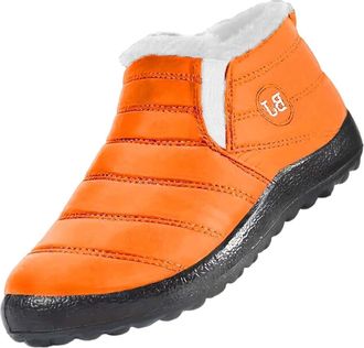 Generic women dresses sale clearance my orders Snow Boots Womens Winter Boots Wide Fit Ankle Boots Waterproof Work Boots Warm Faux Fur Lined Boots Cotton Walk